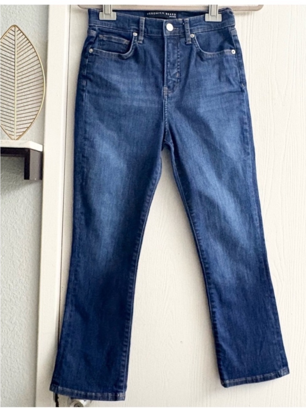 Veronica Beard Carly Kick- Blue Cropped Jeans Size 27/4